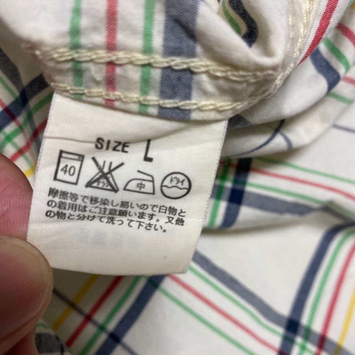 4D【著少】LEVIS リーバイス 半袖シャツ RED TAB 62510-61 チェック L レア 格安
