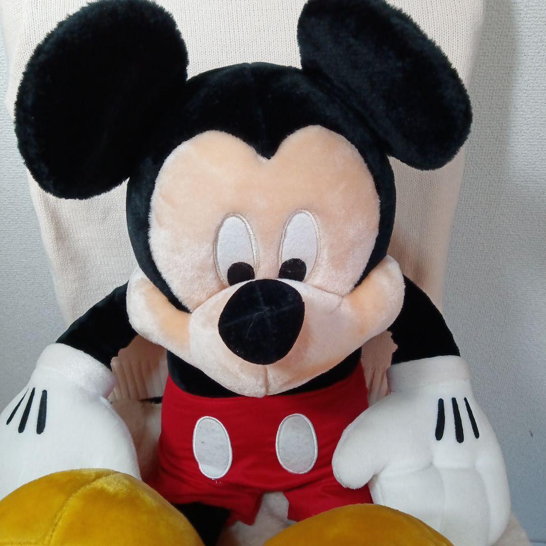 ディズニー75YEAR美品ミッキーマウス ぬいぐるみ 大きめ 60cm ディズニー75YEAR美品ミッキーマウス ぬいぐるみ 大きめ 60cm