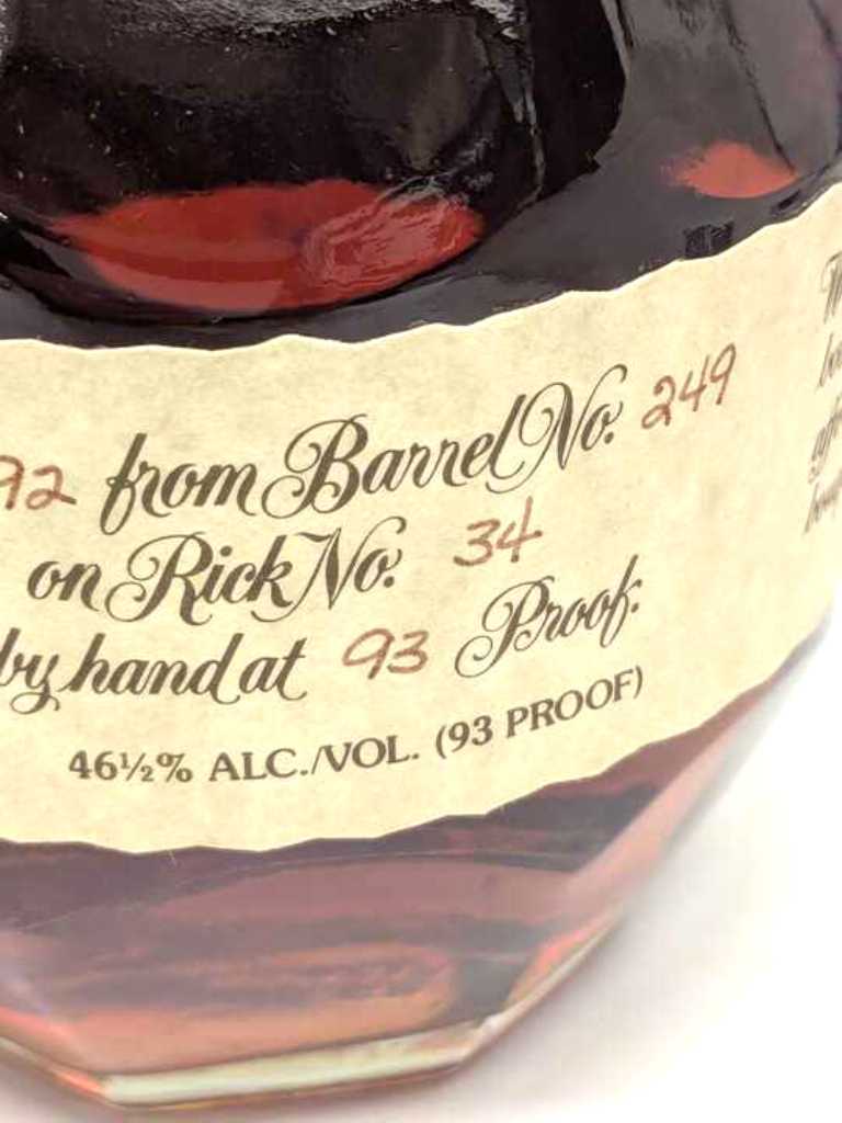 ☆N95779:Blanton ブラントン シングルバレル 1992年 8/10/92 ☆N95779:Blanton ブラントン シングルバレル 1992年 8/10/92
