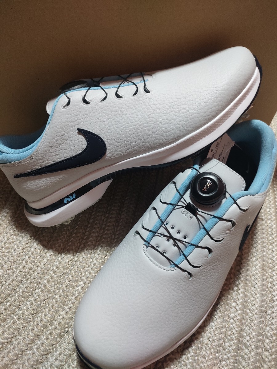 新品 定価31570 NIKE GOLF エアズーム ビクトリーツアー 3 BOA 27.5cm ナイキ ゴルフ スパイク ゴルフシューズ ライトグレー 防水 AIR 27.5cm
