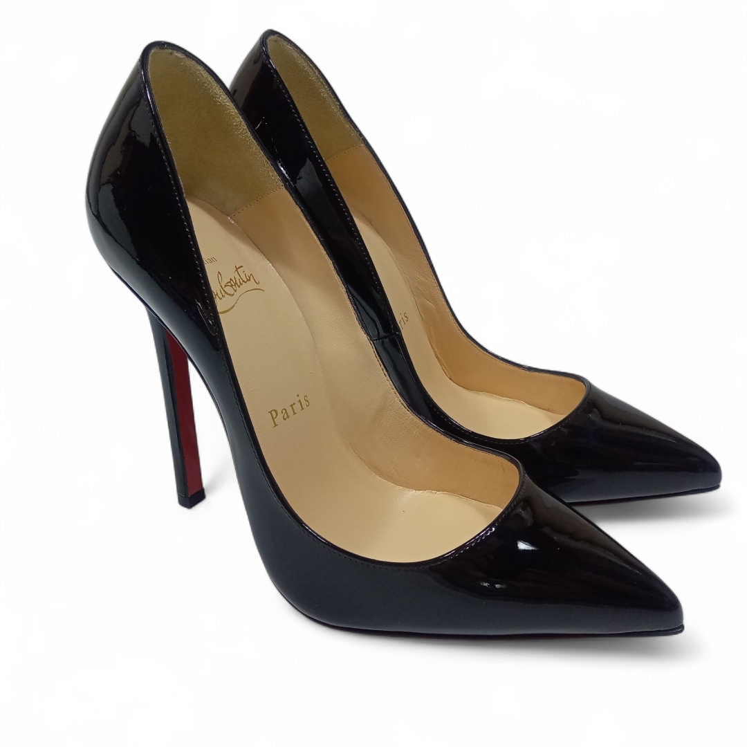 未使用 クリスチャン ルブタン PIGALLE 120 パテント 36.5 黒 即決 未使用 christian louboutin クリスチャンルブタン PIGALLE