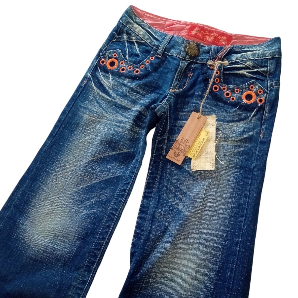 未使用 RED PEPPER レッドペッパー フレア ワイド デニム 27 未使用 RED PEPPER レッドペッパー フレア ワイド デニム 27