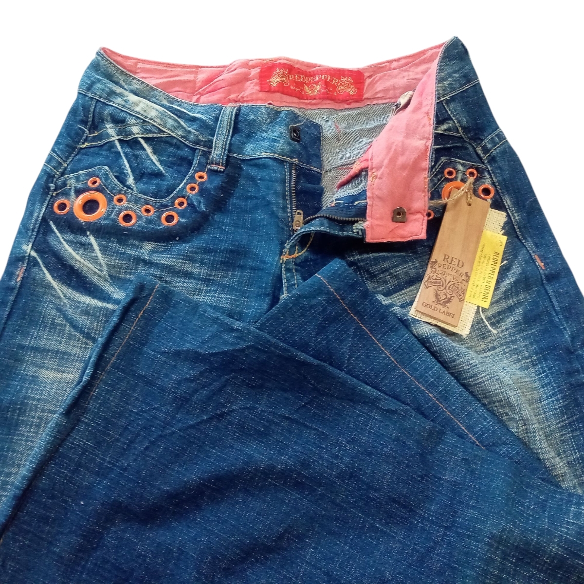 未使用 RED PEPPER レッドペッパー フレア ワイド デニム 27 未使用 RED PEPPER レッドペッパー フレア ワイド デニム 27