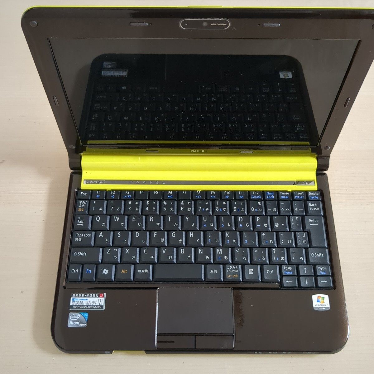 ノートパソコン　atom Windows7 Yahoo!オークション - NEC BL330WA6G windows7 Atom N450 250GB 1GB