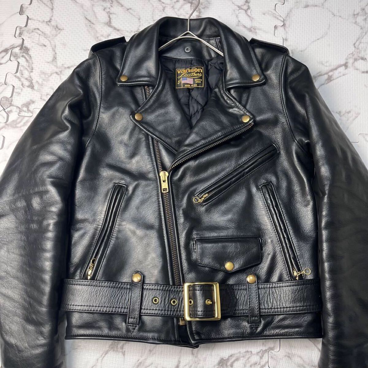 極美品【米国製】vanson バンソン ダブルライダース 36サイズ 極美品【米国製】vanson バンソン ダブルライダース 36サイズ