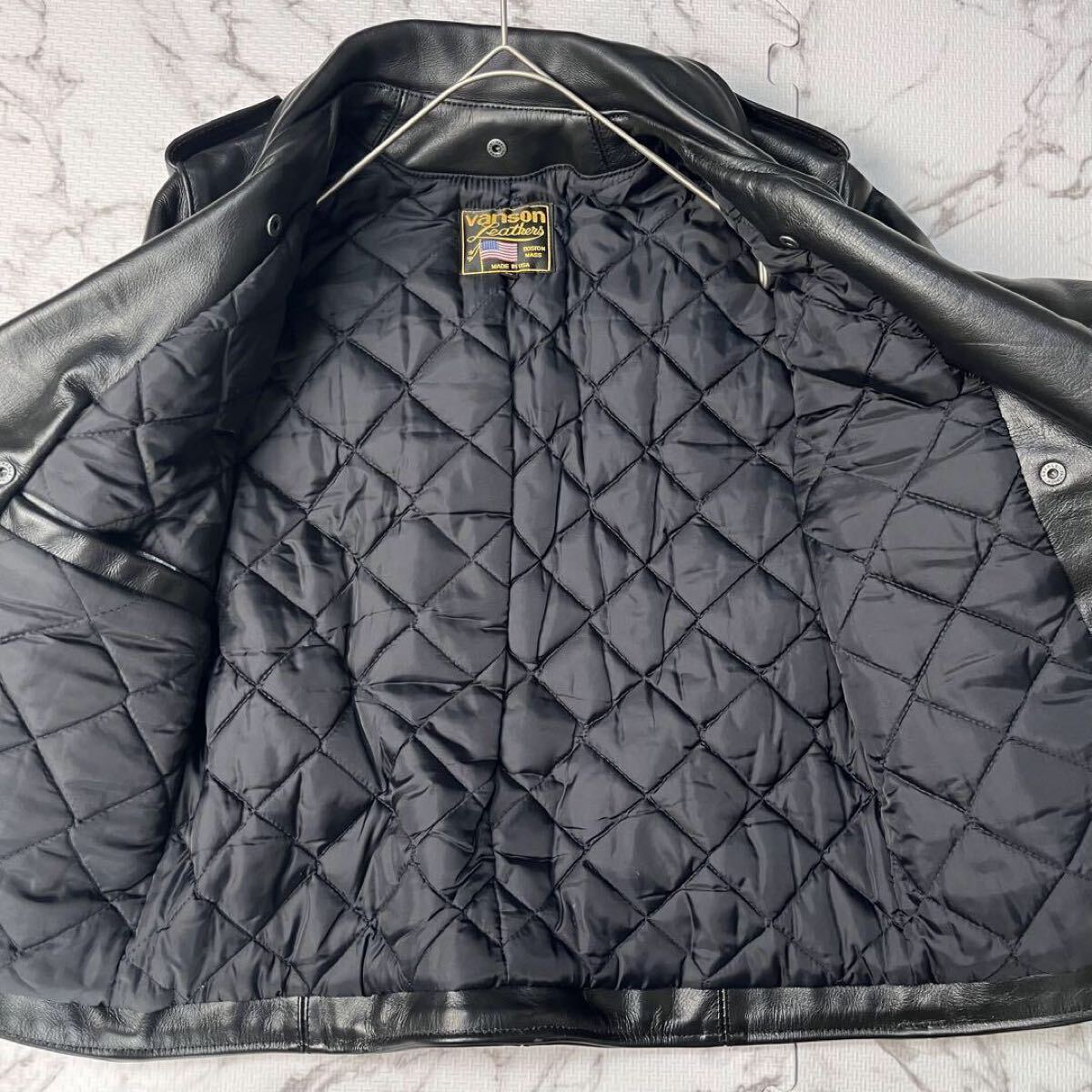 極美品【米国製】vanson バンソン ダブルライダース 36サイズ 極美品【米国製】vanson バンソン ダブルライダース 36サイズ
