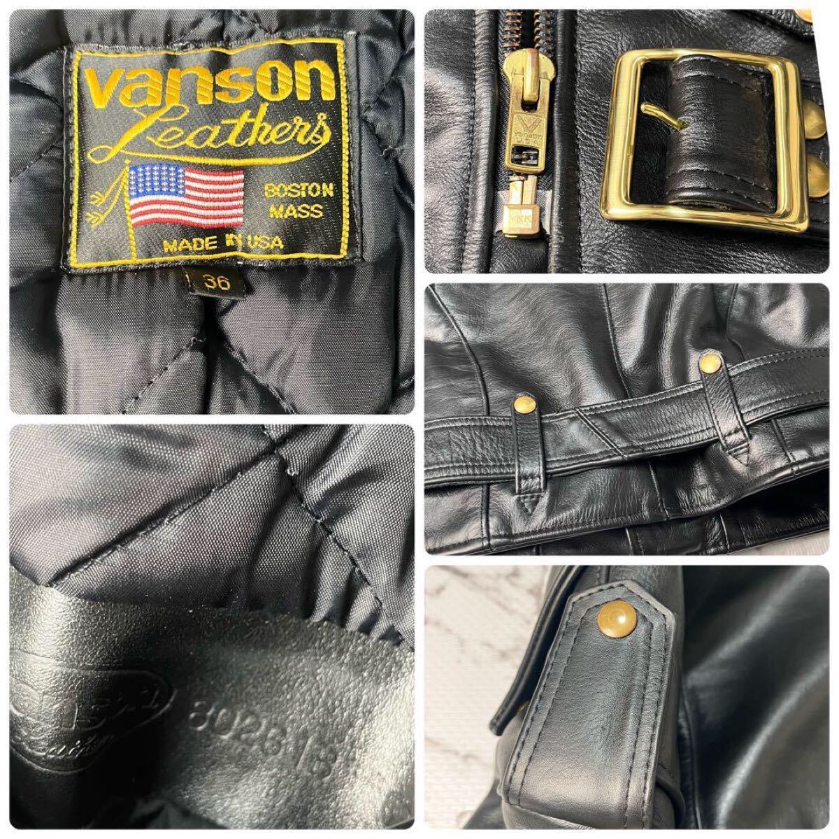 極美品【米国製】vanson バンソン ダブルライダース 36サイズ 極美品【米国製】vanson バンソン ダブルライダース 36サイズ
