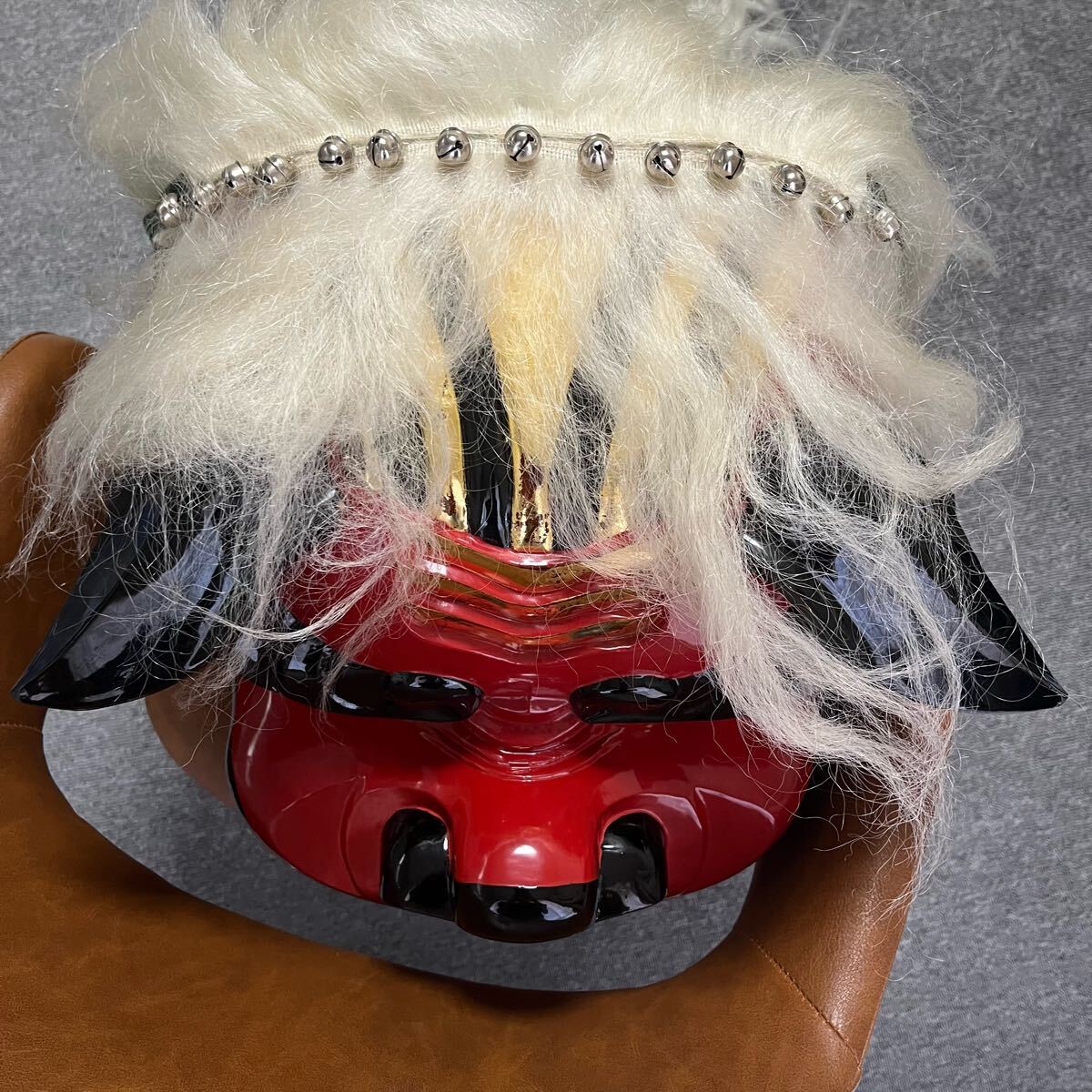 大ぶり】獅子舞 獅子頭 木彫 魔除け 祭 置物 古美術 神楽 厄除け 大ぶり】獅子舞 獅子頭 木彫 魔除け 祭 置物 古美術 神楽 厄除け