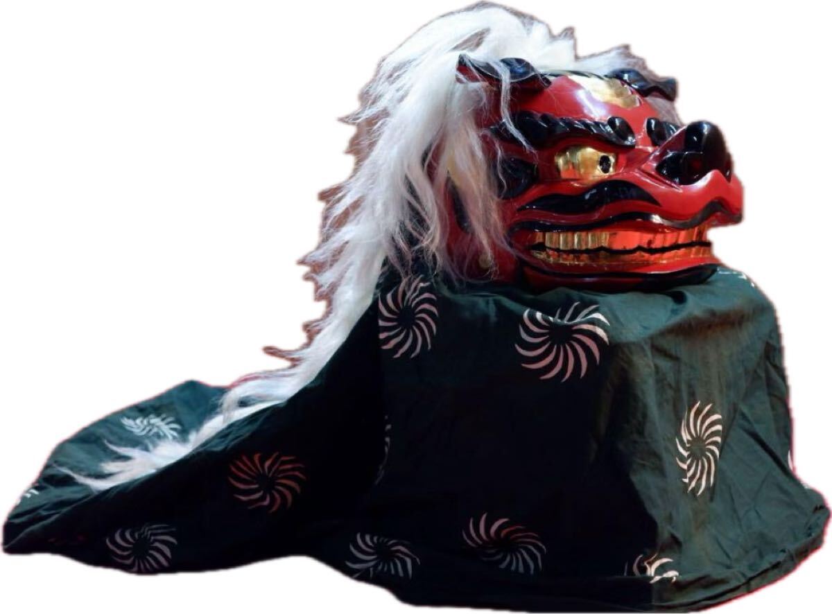 大ぶり】獅子舞 獅子頭 木彫 魔除け 祭 置物 古美術 神楽 厄除け 大ぶり】獅子舞 獅子頭 木彫 魔除け 祭 置物 古美術 神楽 厄除け