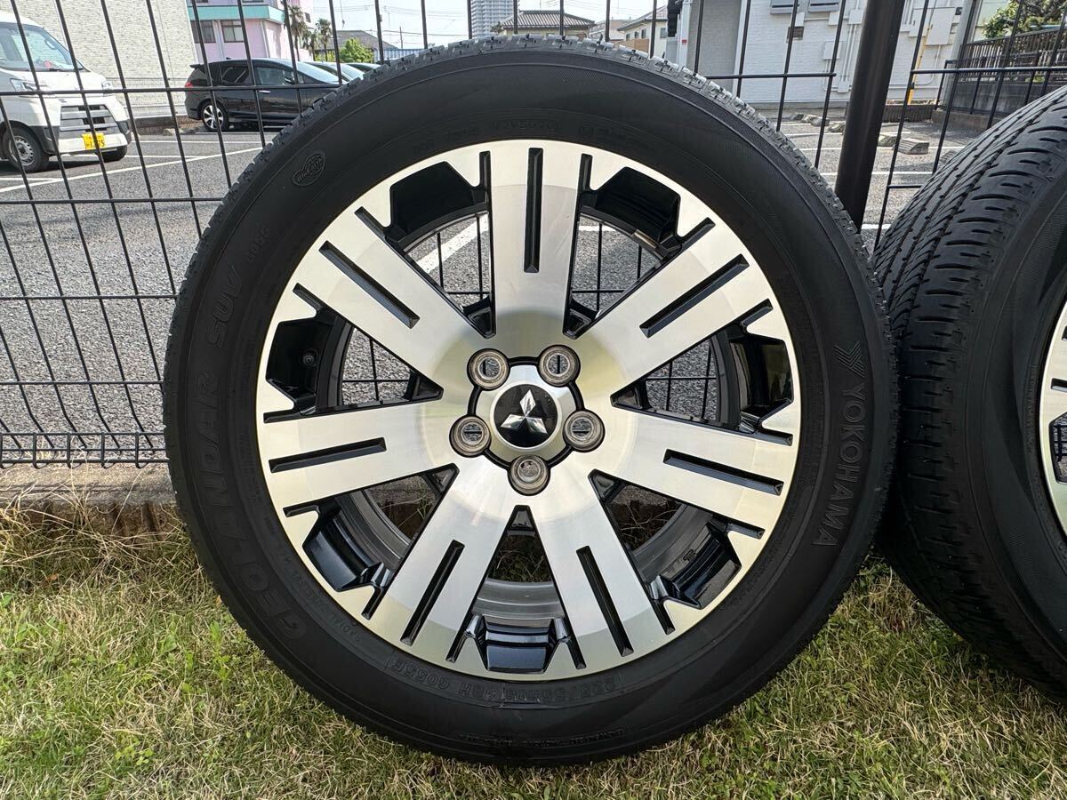 三菱 デリカ D5 純正 ホイールタイヤ 4本セット 18×7J +38 114.3 三菱 デリカ D5 純正 ホイールタイヤ 4本セット 18×7J +38 114.3