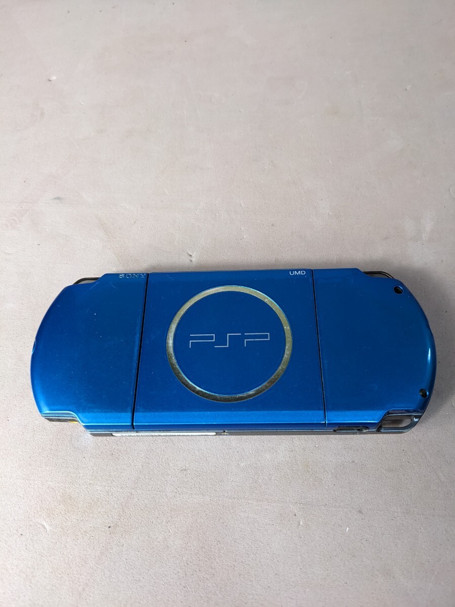 1円 SONY PSP PSP-3000 ブルー バッテリー無し ジャンク 現状品