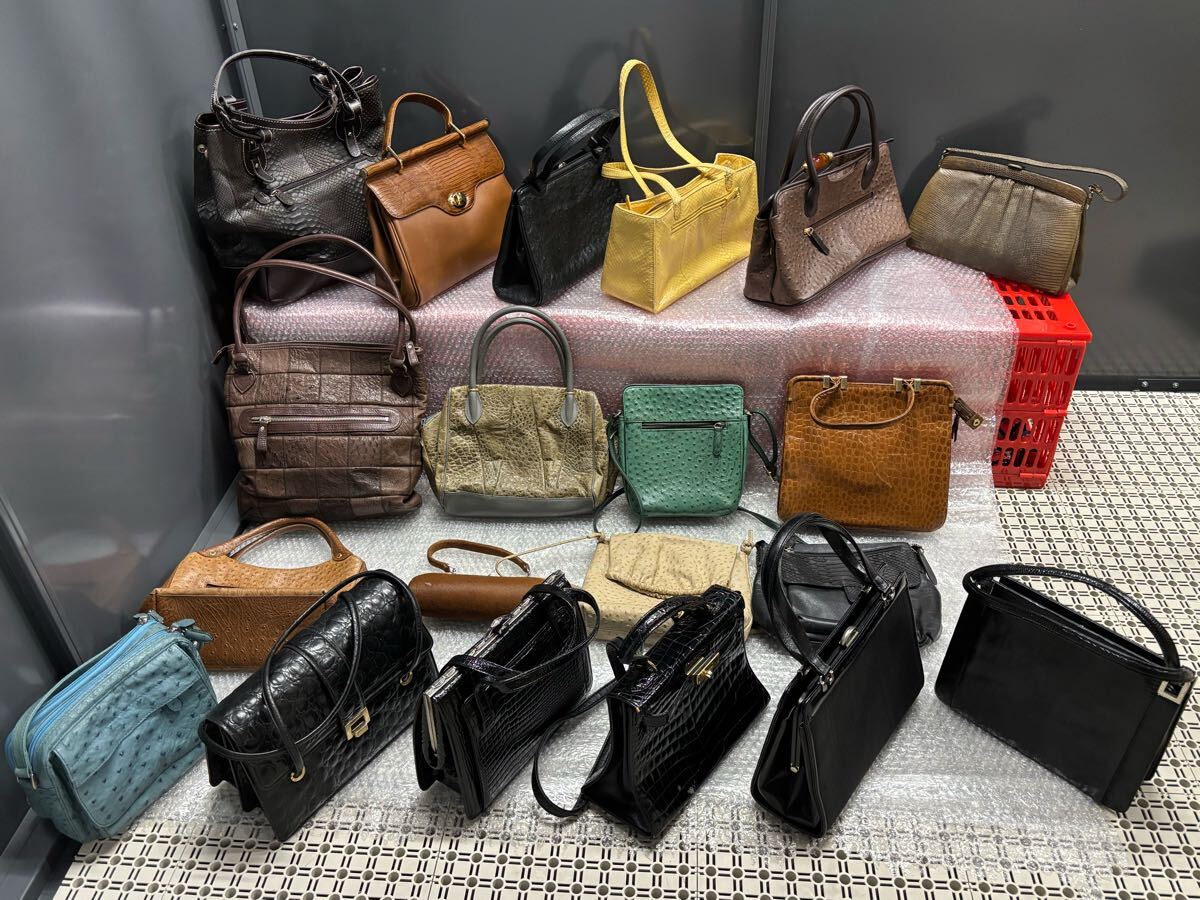 4】1円〜 エキゾチックレザー 20点 バッグまとめ JRA 4】1円〜 エキゾチックレザー 20点 バッグまとめ JRA