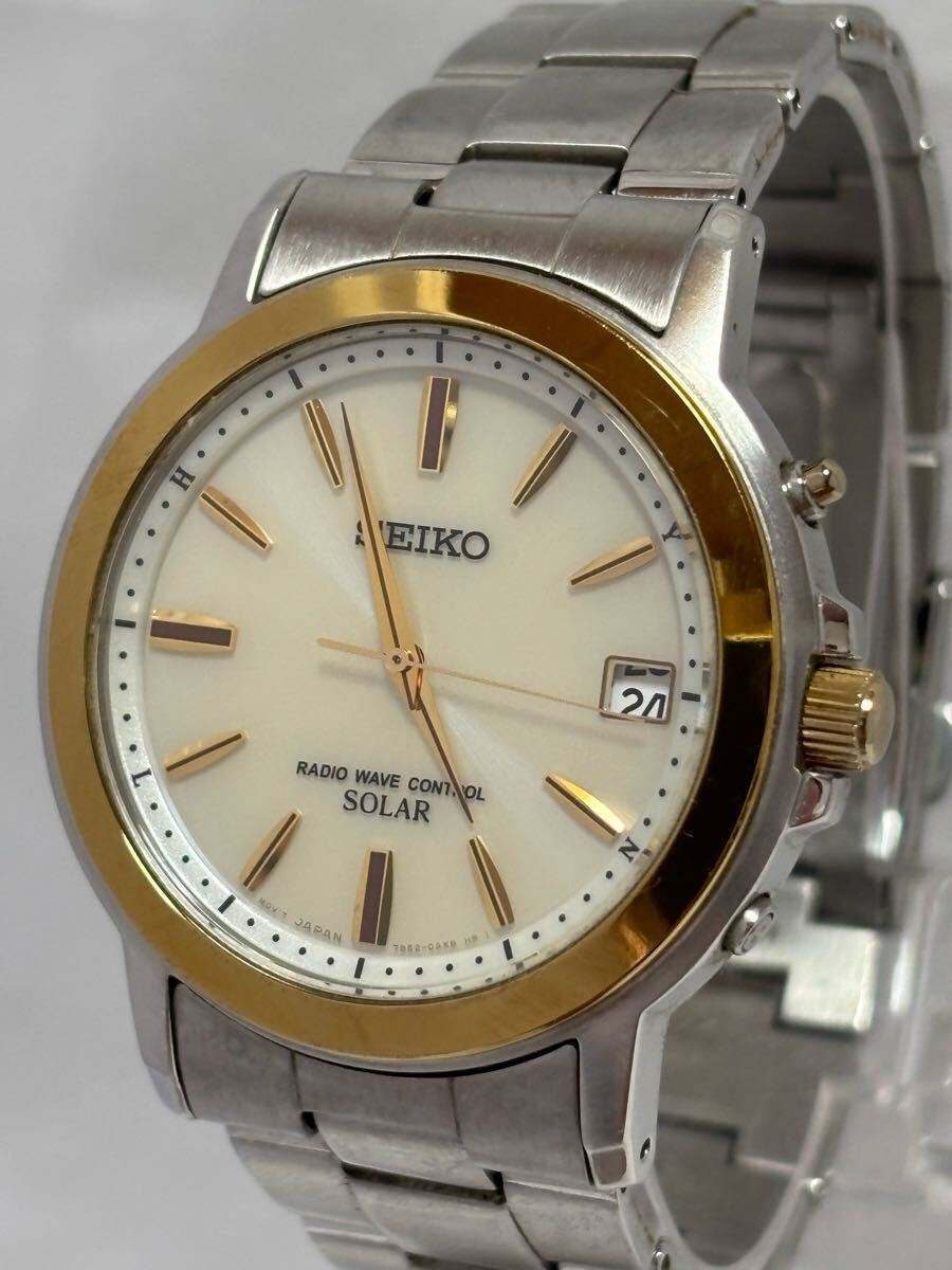 164-64】1円〜【稼働品】SEIKO セイコー 7B52-0AF0 電波ソーラー 164-64】1円〜【稼働品】SEIKO セイコー 7B52-0AF0 電波ソーラー