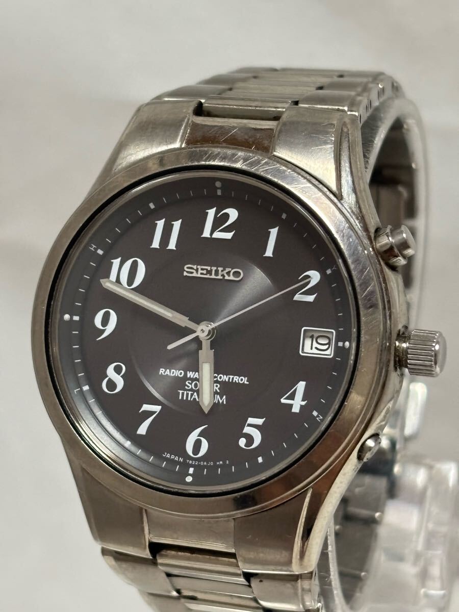 164-66】1円〜【稼働品】SEIKO セイコー 7B22-0AD0 電波ソーラー 164-66】1円〜【稼働品】SEIKO セイコー 7B22-0AD0 電波ソーラー