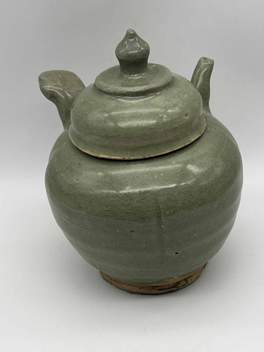  Song времена селадон высота пара горшок чашка . добродетель . Tang предмет старый . предмет времена предмет старый дом поставка со склада чайная посуда зеленый чай . China старый изобразительное искусство антиквариат товар (C-67)