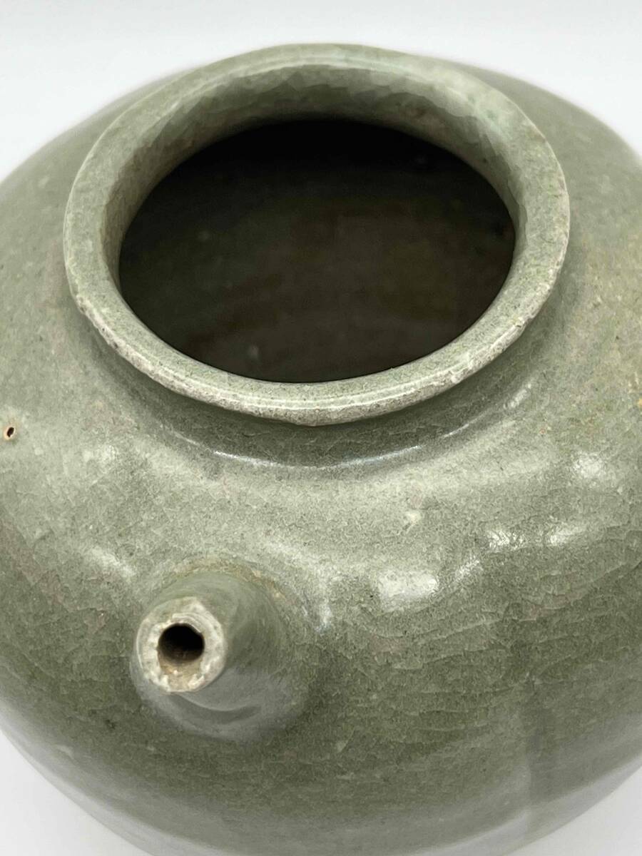  Song времена селадон высота пара горшок чашка . добродетель . Tang предмет старый . предмет времена предмет старый дом поставка со склада чайная посуда зеленый чай . China старый изобразительное искусство антиквариат товар (C-67)