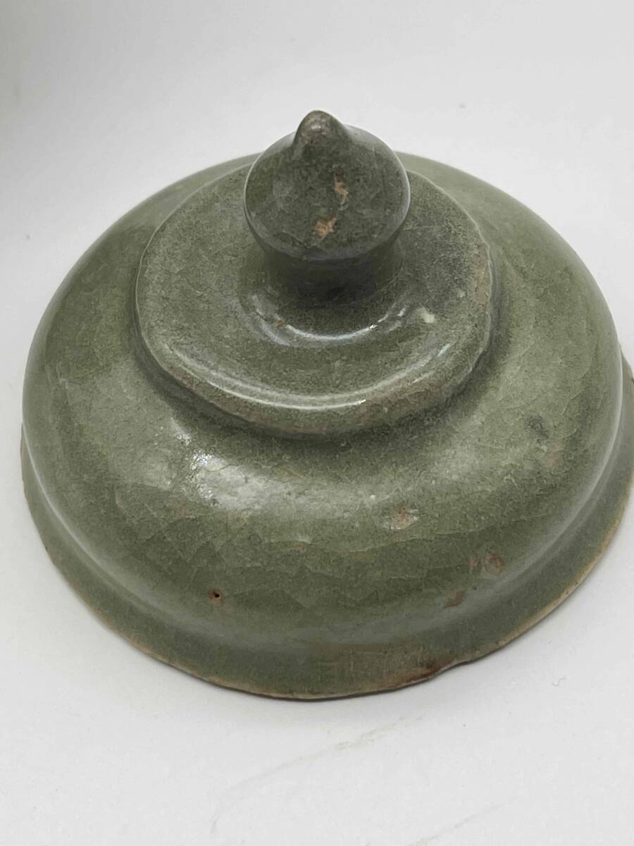  Song времена селадон высота пара горшок чашка . добродетель . Tang предмет старый . предмет времена предмет старый дом поставка со склада чайная посуда зеленый чай . China старый изобразительное искусство антиквариат товар (C-67)