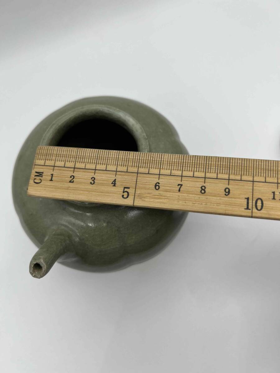  Song времена селадон высота пара горшок чашка . добродетель . Tang предмет старый . предмет времена предмет старый дом поставка со склада чайная посуда зеленый чай . China старый изобразительное искусство антиквариат товар (C-67)