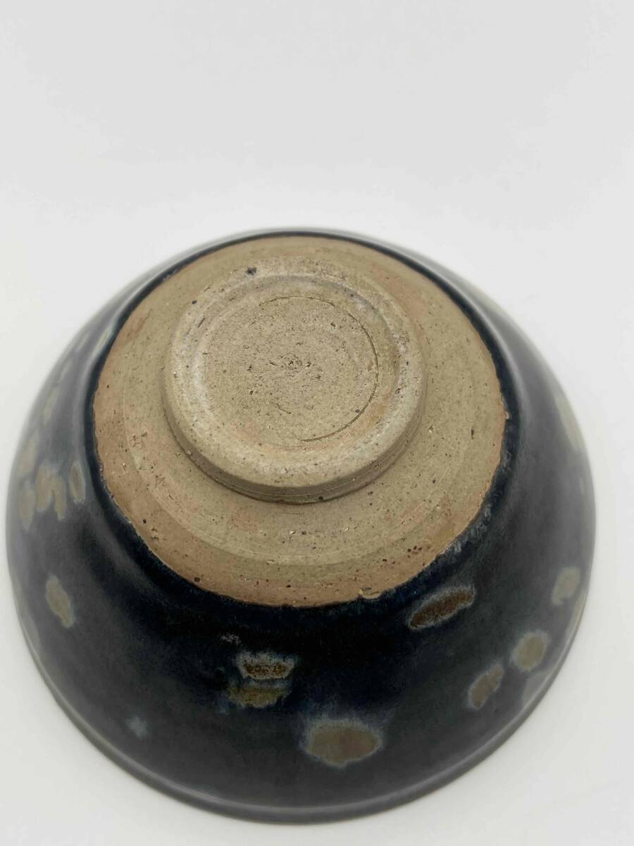 完璧すぎるが故三度も 黑釉建窯茶盞 曜変天目茶碗 宋時代 覆輪 古賞物 唐物 旧家蔵出し 宋