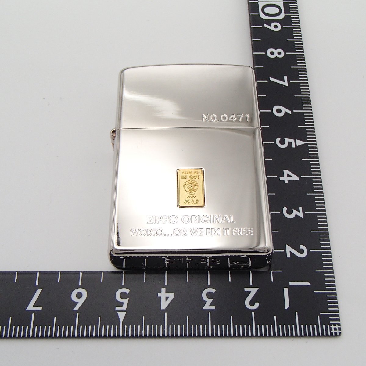 ☆ZIPPO ジッポ / 純金K24プレート付き / ライター 着火未確認 ☆ZIPPO ジッポ / 純金K24プレート付き / ライター 着火未確認