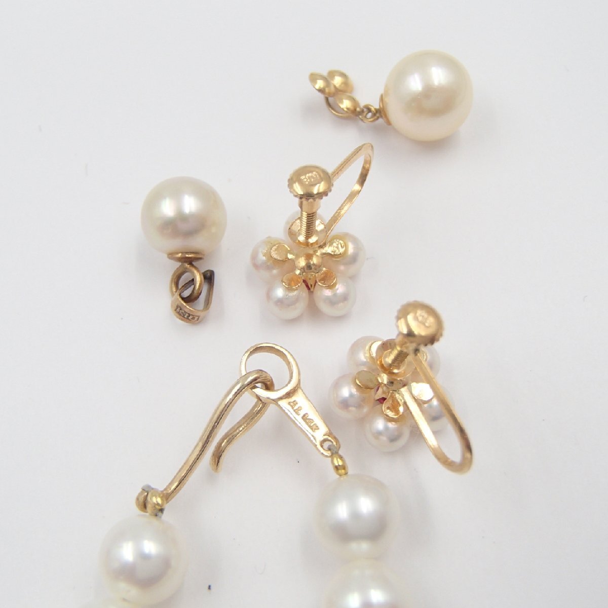 ◎パール 指輪 ネックレス/K18 750 約1.9g 約2.0g 約2.4g 約1.9g ◎パール 指輪 ネックレス/K18 750 約1.9g 約2.0g 約2.4g 約1.9g
