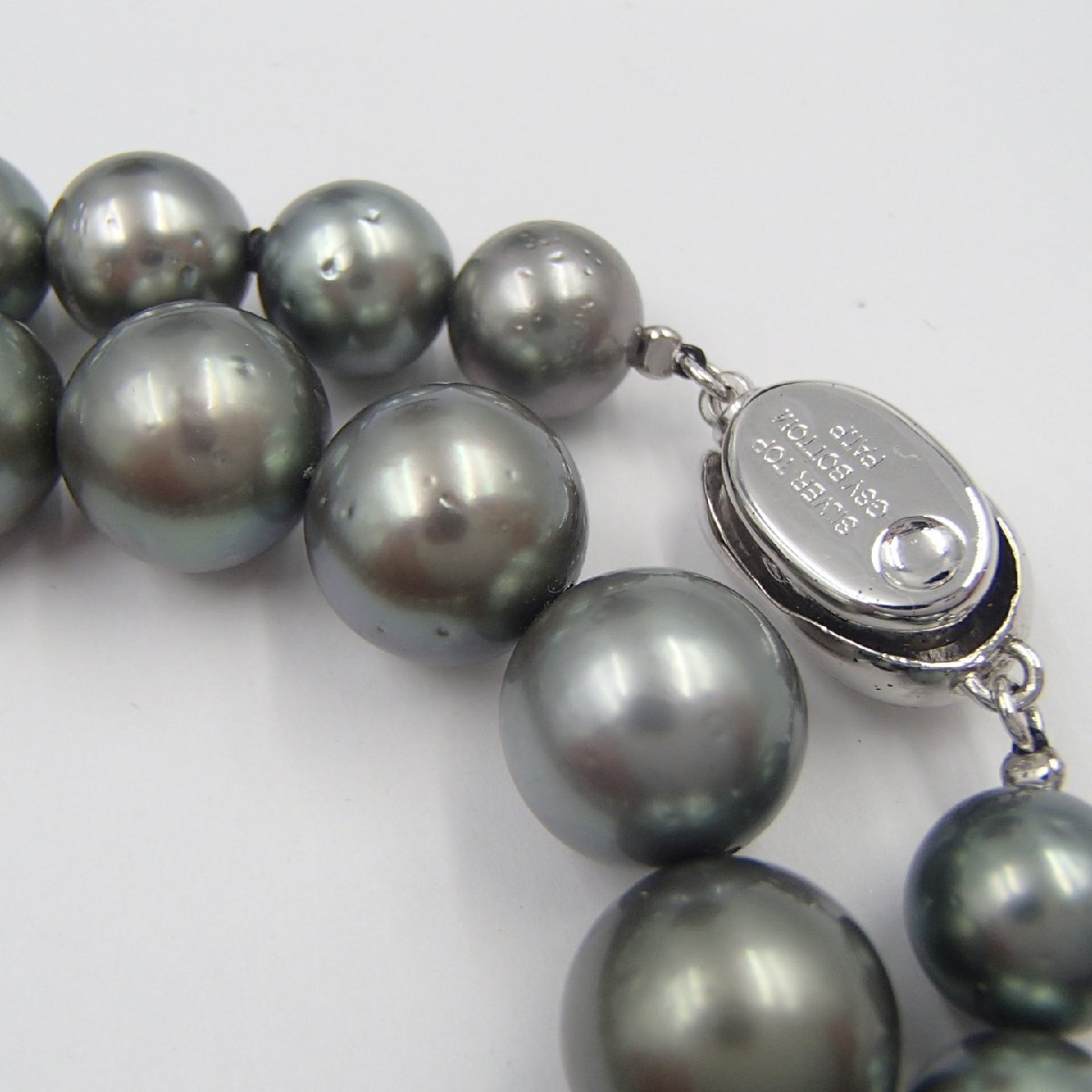 ◎黒真珠 パール ネックレス / silver 約60.2g 丸玉10.9㎜/ 真珠 ◎黒真珠 パール ネックレス / silver 約60.2g 丸玉10.9㎜/ 真珠