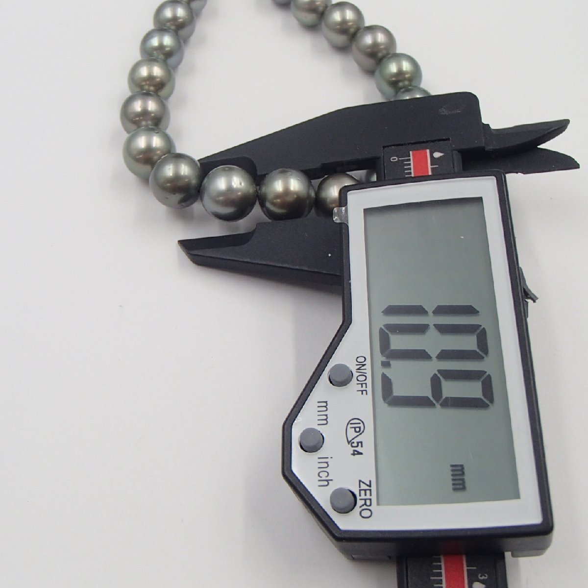 ◎黒真珠 パール ネックレス / silver 約60.2g 丸玉10.9㎜/ 真珠