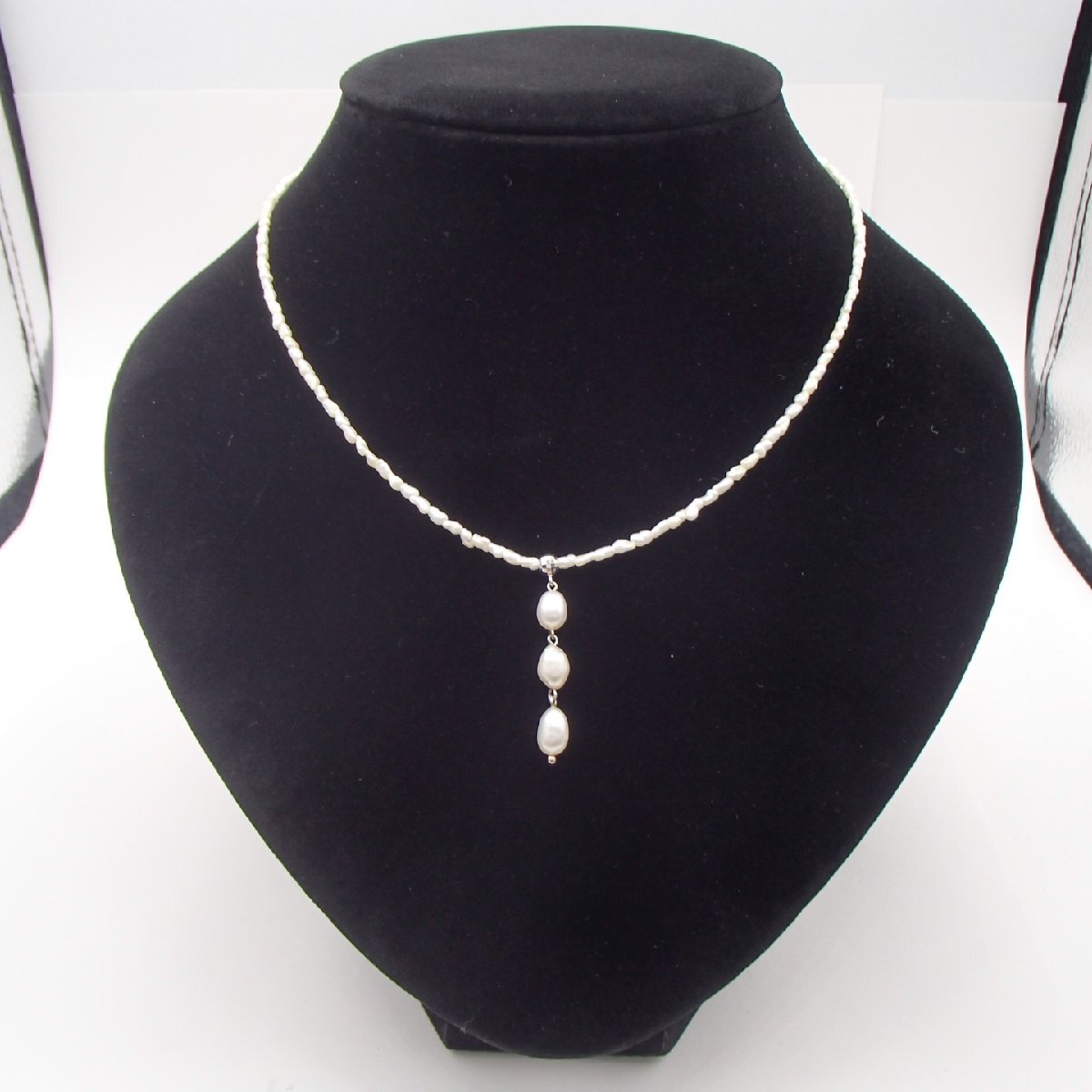 ☆パール ネックレス ケシパール / K14WG トップ約4.5㎜ 約4.3g ☆パール ネックレス ケシパール / K14WG トップ約4.5㎜ 約4.3g
