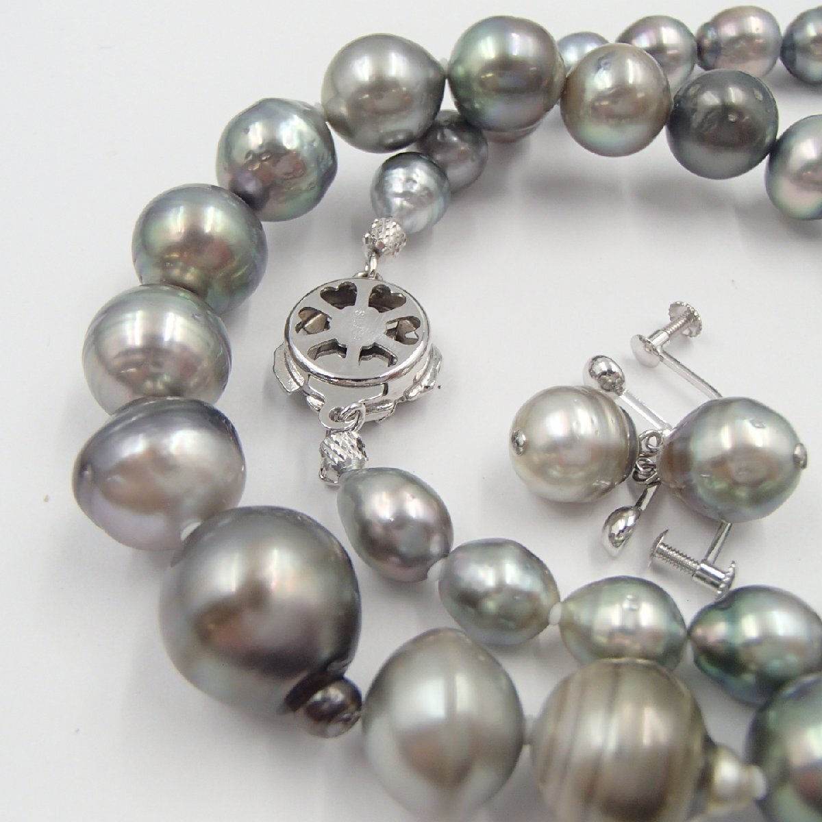 ◎黒蝶真珠 パール ネックレス /WGK14 約3.5g / silver 約54.2g ◎黒蝶真珠 パール ネックレス /WGK14 約3.5g / silver 約54.2g