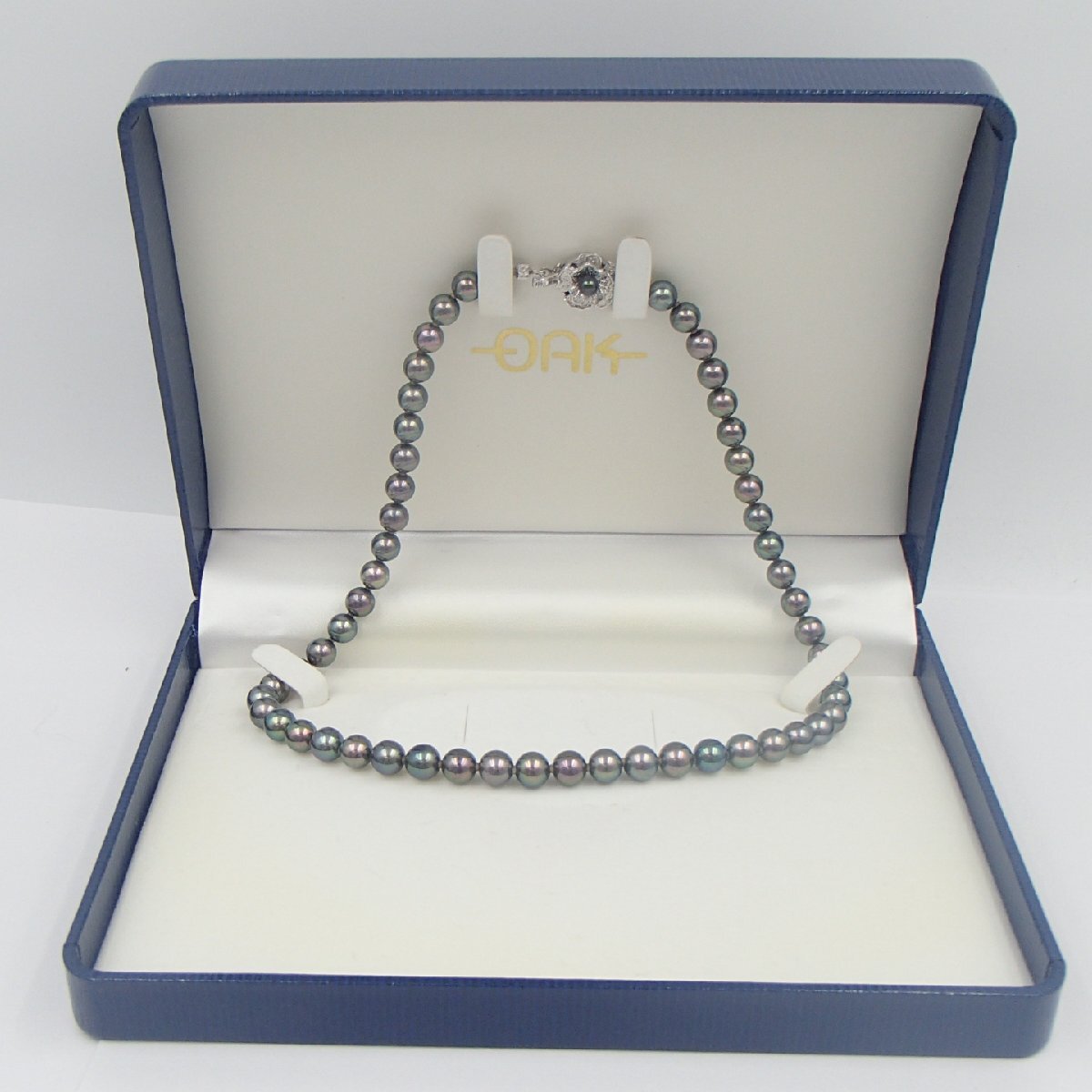 ◎黒真珠 パール ネックレス / silver 約32.3g 丸玉7.4㎜/ 真珠 ◎黒真珠 パール ネックレス / silver 約32.3g 丸玉7.4㎜/ 真珠
