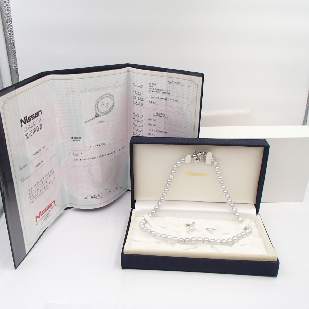 ◎パール ネックレス イヤリング/WGK14 約2.8g/ silver925 約 ◎パール ネックレス イヤリング/WGK14 約2.8g/ silver925 約