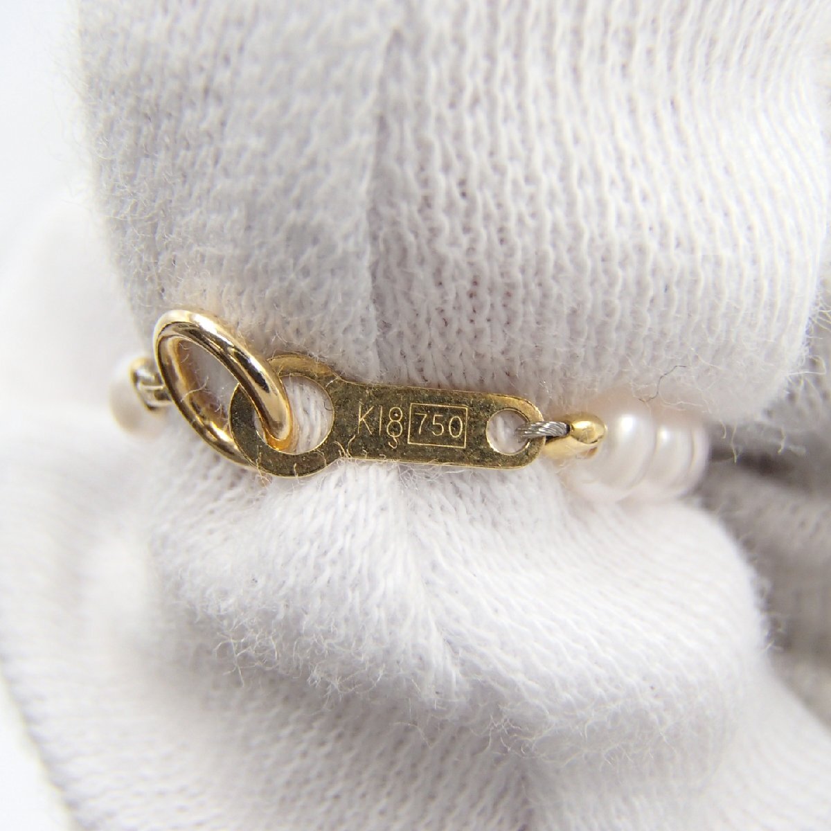 ☆パール ネックレス 2点 まとめ / K14WG 約30g /K18 750刻印 約 ☆パール ネックレス 2点 まとめ / K14WG 約30g /K18 750刻印 約