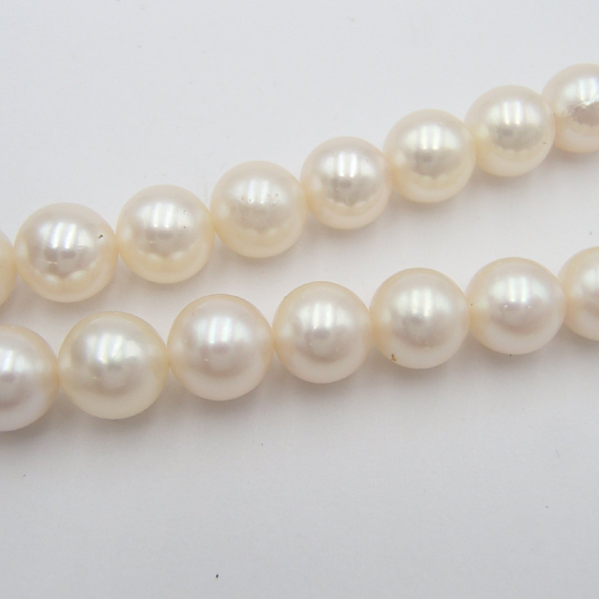 ☆パール ネックレス 2点 まとめ / K14WG 約30g /K18 750刻印 約 ☆パール ネックレス 2点 まとめ / K14WG 約30g /K18 750刻印 約