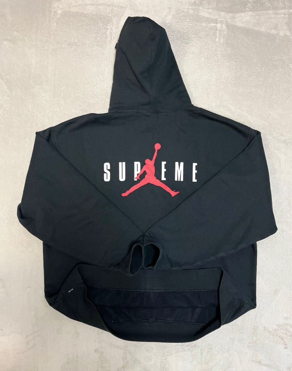 XXL☆ Supreme x Jordan Hooded Sweatshirt Black シュプリーム XXL☆ Supreme x Jordan Hooded Sweatshirt Black シュプリーム