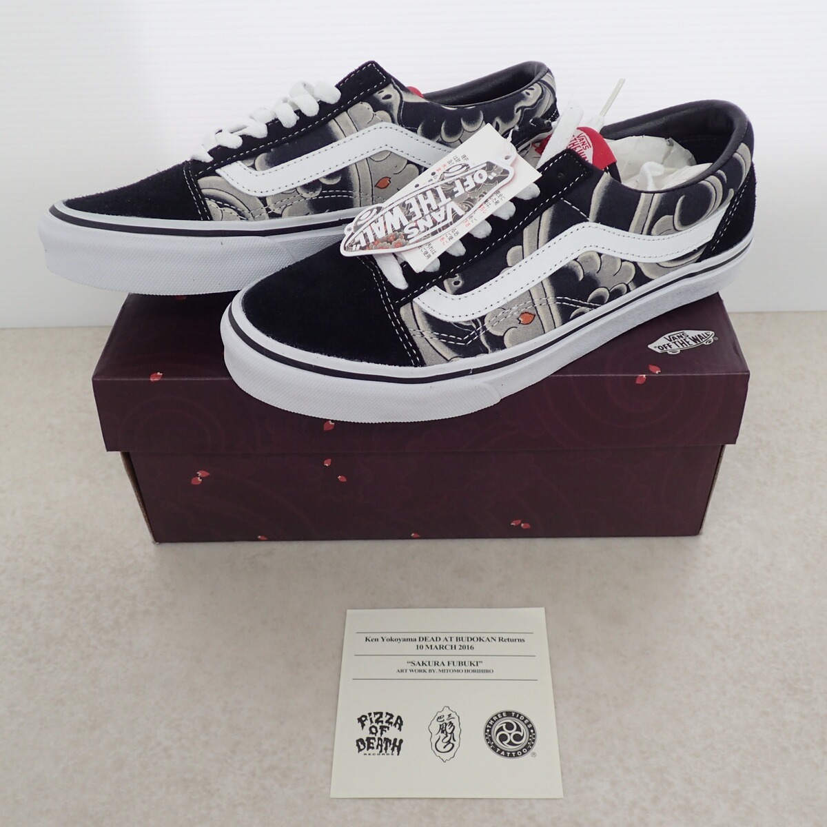 未使用KEN YOKOYAMA VANS オールドスクール25cm SAKURA FUBUKI