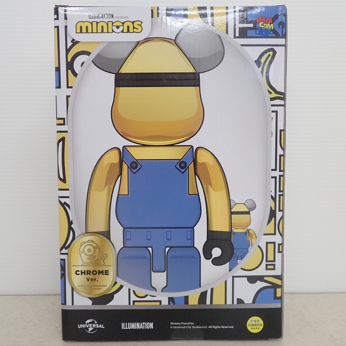 未開封 BE@RBRICK ILLUMINATION PRESENTS minions DAVE 100%&400 未開封 BE@RBRICK ILLUMINATION PRESENTS minions DAVE 100%&400