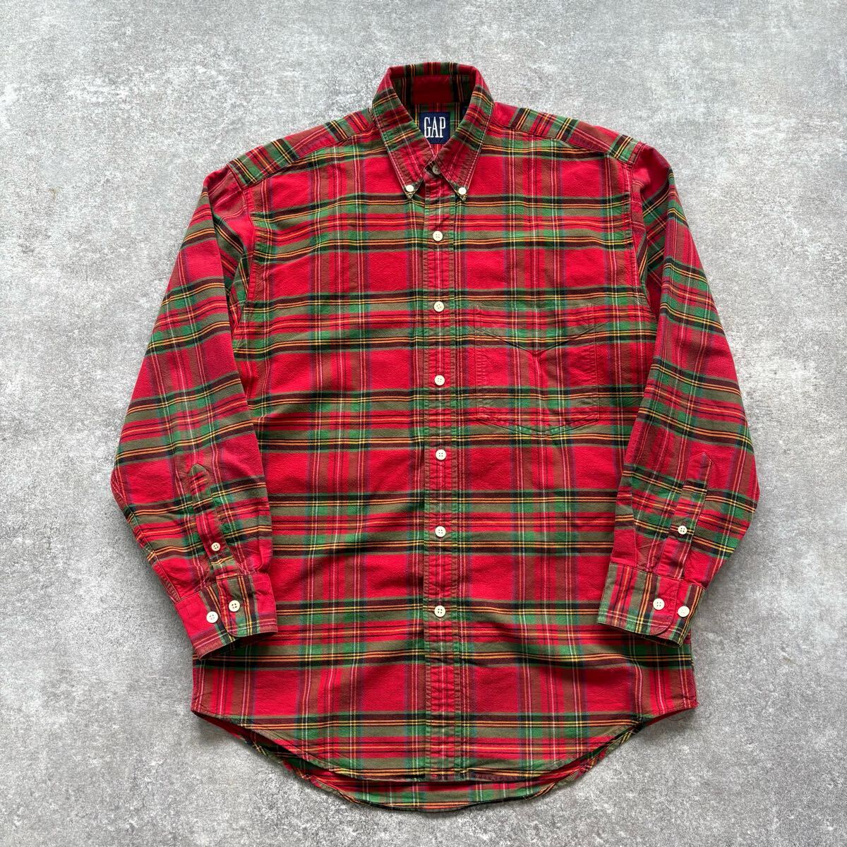OLD GAP】オールドギャップ 90s 長袖シャツ チェックシャツ OLD GAP】オールドギャップ 90s 長袖シャツ チェックシャツ
