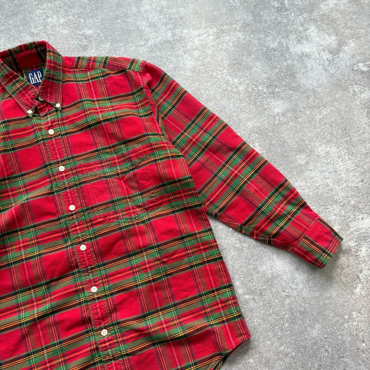 OLD GAP】オールドギャップ 90s 長袖シャツ チェックシャツ OLD GAP】オールドギャップ 90s 長袖シャツ チェックシャツ