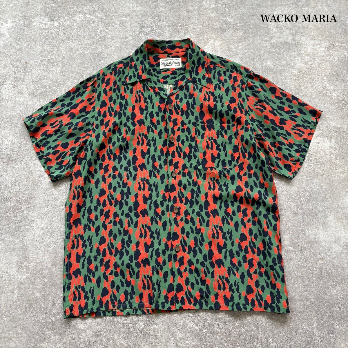 WACKO MARIA】ワコマリア レオパード オープンカラーシャツ WACKO MARIA】ワコマリア レオパード オープンカラーシャツ