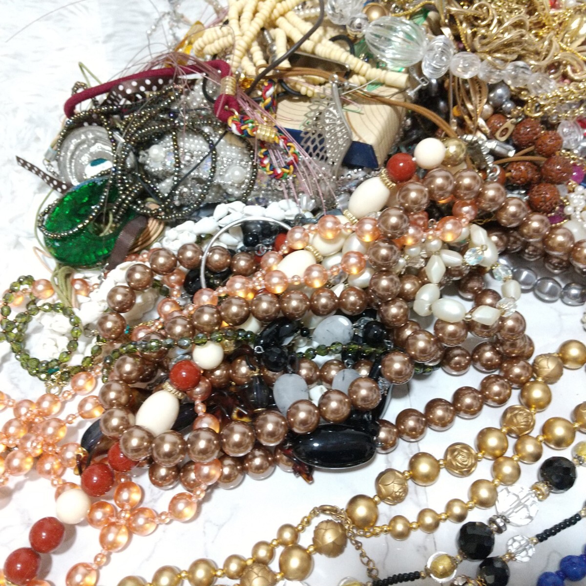 1円 アクセサリー 大量 セット まとめ売り 指輪 ネックレス 総