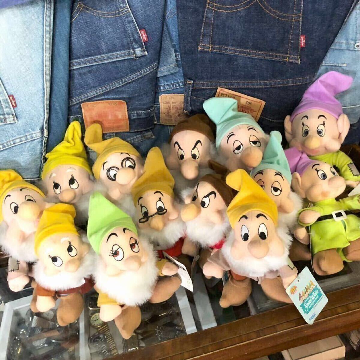 SEGA white snow Disney 白雪姫 七人のこびとぬいぐるみ13個 SEGA white snow Disney 白雪姫 七人のこびとぬいぐるみ13個