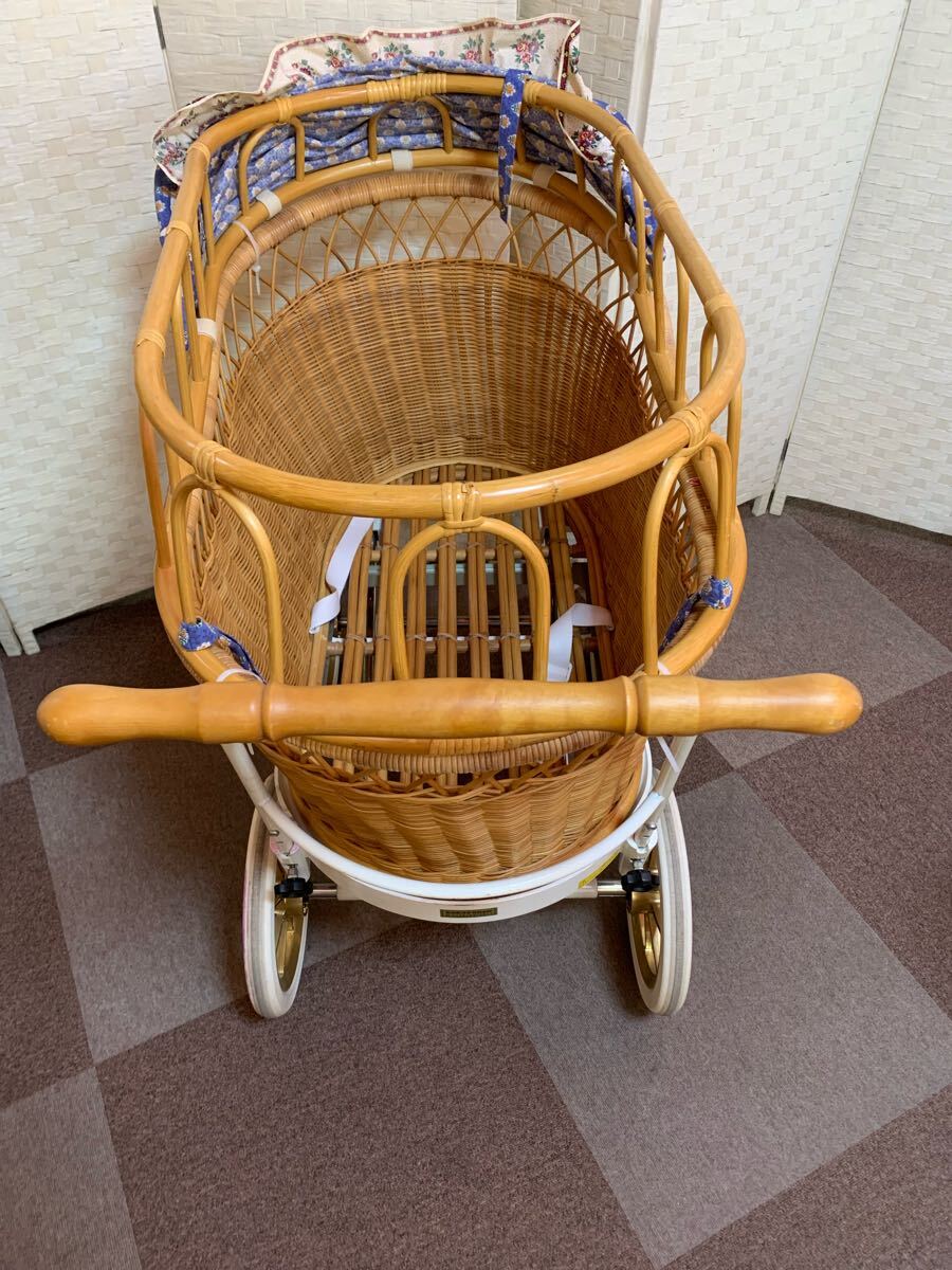東京乳母車 プスプス ベビーカー バスケット かご 手押し車 used 東京乳母車 プスプス ベビーカー バスケット かご 手押し車 used