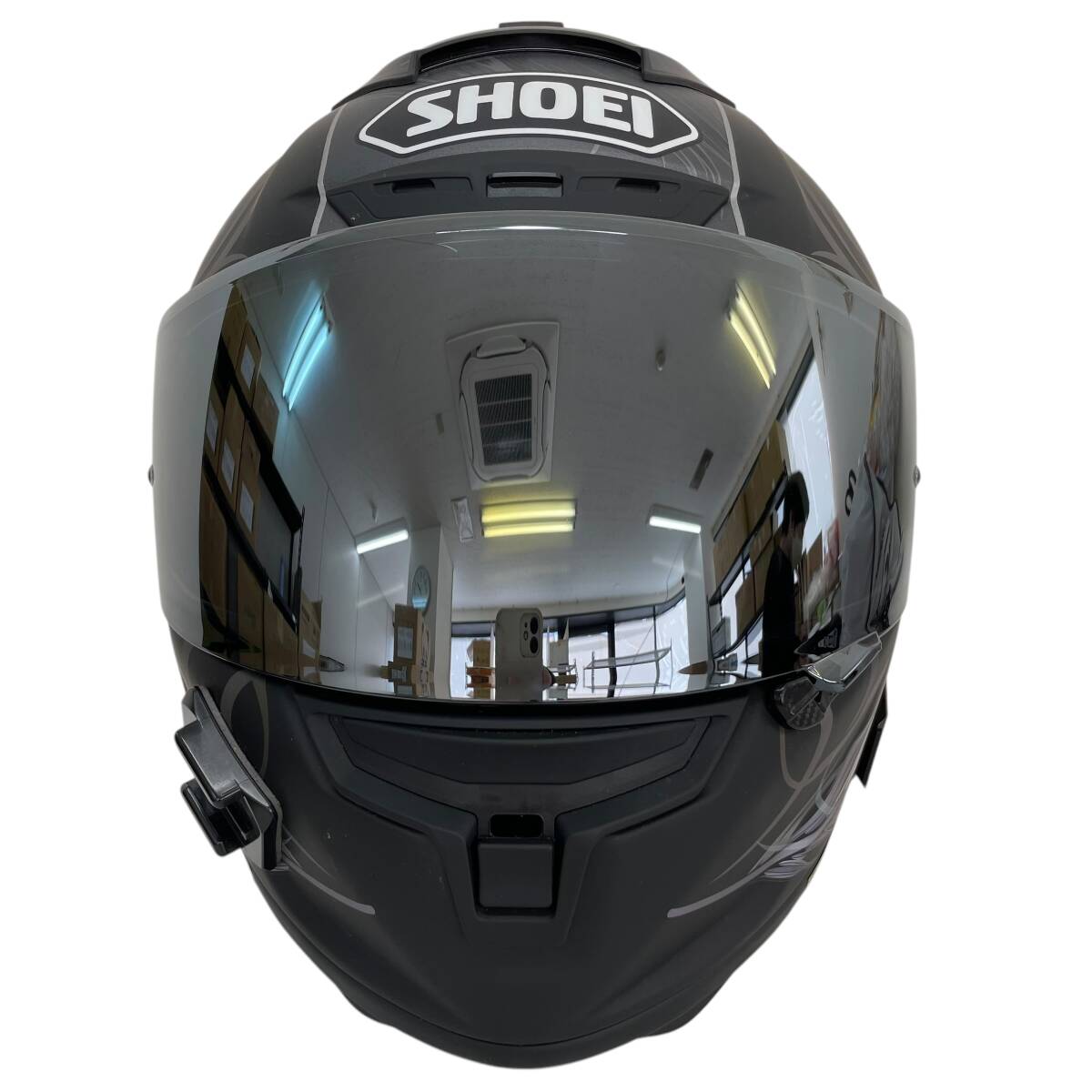 【美品】 SHOEI ショウエイ X-Fourteen KUJAKU フルフェイスヘルメット ※ミラーシールド付き L(59-60㎝)サイズ 17679-100