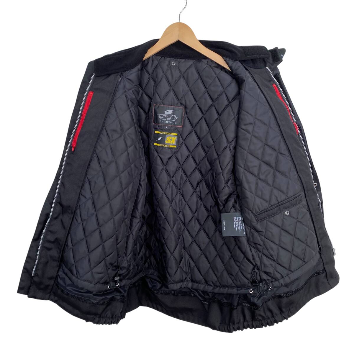 【美品】 Seool's シールズ SLB-133 ツアーウィンタージャケット Lサイズ ブラック系 黒系　 18218-100