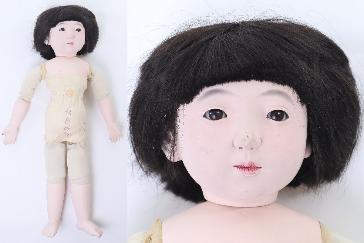 市松人形 松屋特製 抱き人形 鳴き人形 松鶴マーク 生き人形 日本 市松人形 松屋特製 抱き人形 鳴き人形 松鶴マーク 生き人形 日本