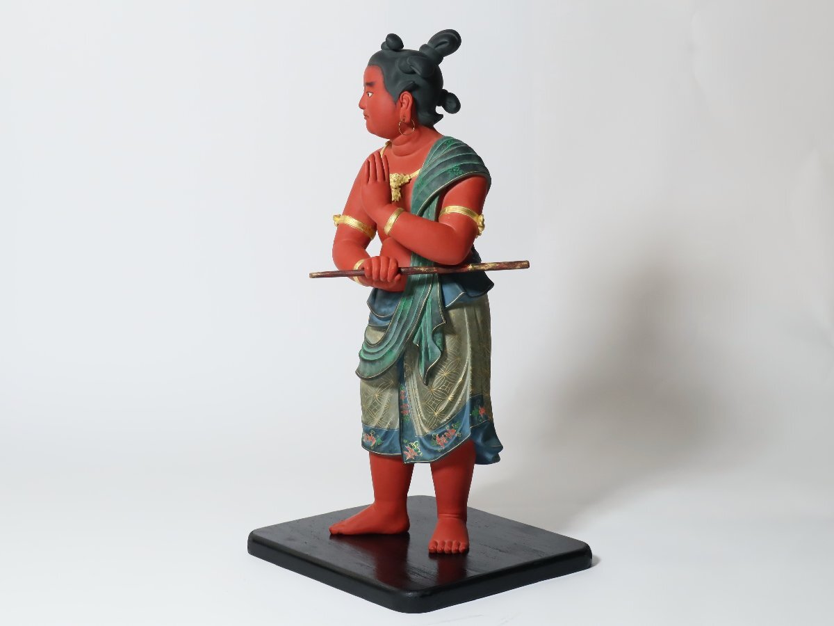 福岡県無形文化財保持者 博多人形師 名工 中村信喬 作「制多迦 福岡県無形文化財保持者 博多人形師 名工 中村信喬 作「制多迦
