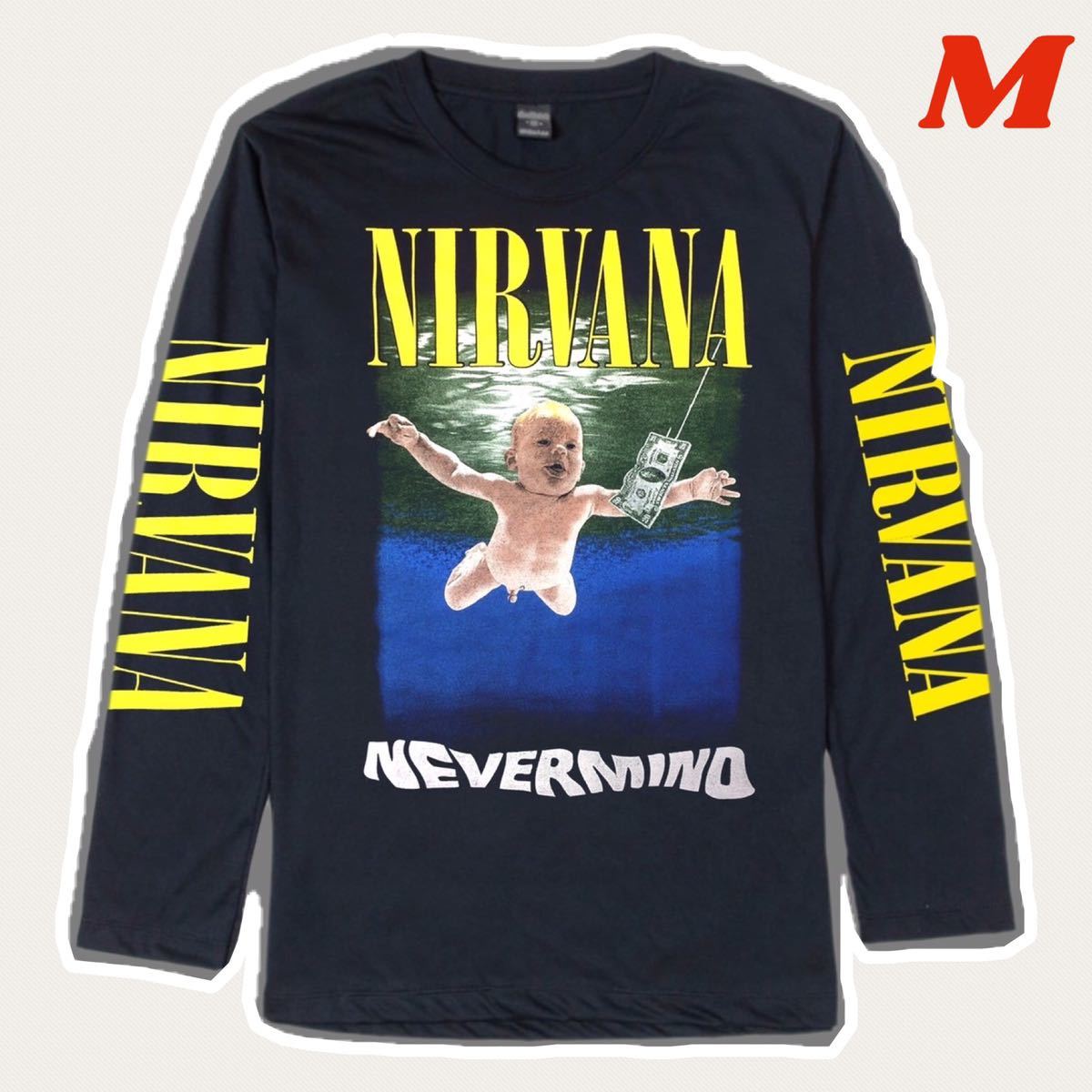 ニルバーナ ニルヴァーナ ロングTシャツ Mサイズ 長袖 NIRVANA ニルバーナ ニルヴァーナ ロングTシャツ Mサイズ 長袖 NIRVANA