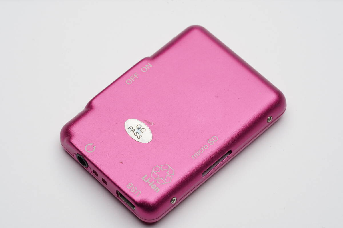ピンク MP3プレーヤー デジタルオーディオプレーヤー 送料180円