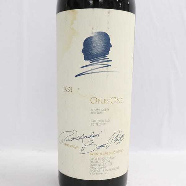 OPUS ONE(オーパスワン)1991 13.5% 750ml ※ラベル汚れ OPUS ONE(オーパスワン)1991 13.5% 750ml ※ラベル汚れ