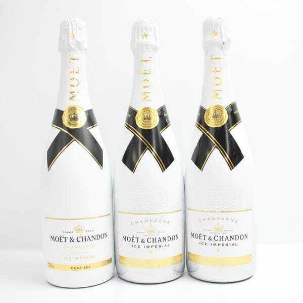 1円~【3本セット】MOET&CHANDON（モエ エ シャンドン）アイス アンペリアル 12％・12.5％ 750ml ※ラベルキズ N25D080020
